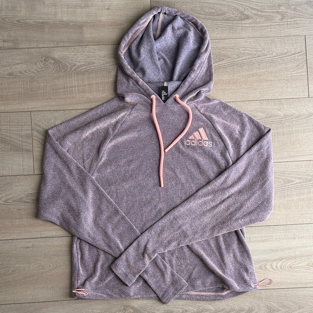 Adidas Pullover Hoodie- Pink/Purple- Womens M